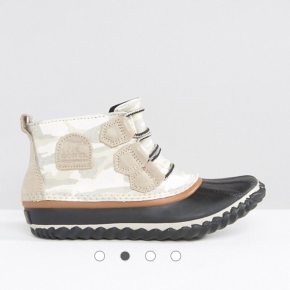 Sorel Out N About Canvas Lace Up Ankle Boots 9 & 8 - Picture 2 of 8